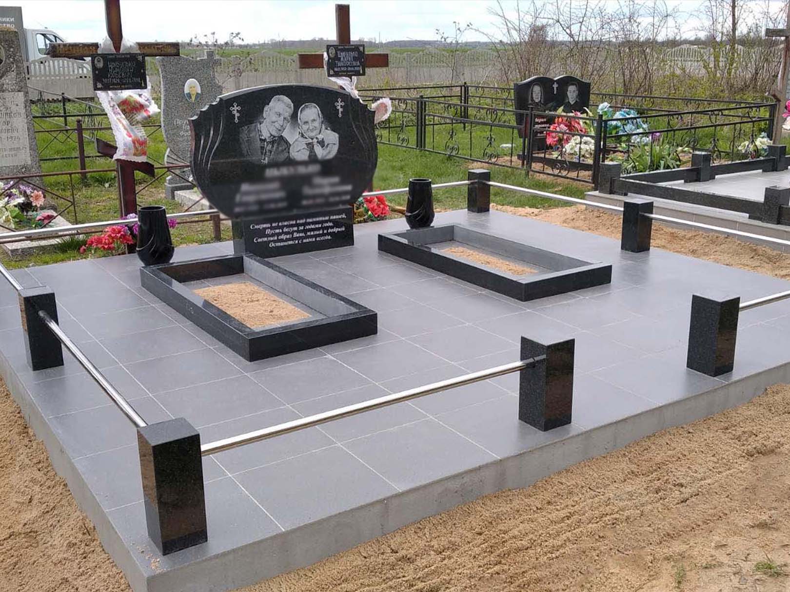 Портрет на памятник. Художественное оформление заднего фона